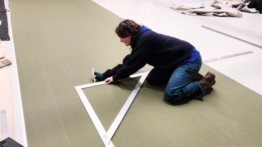 In the workshop Tasman Canvas, Motueka